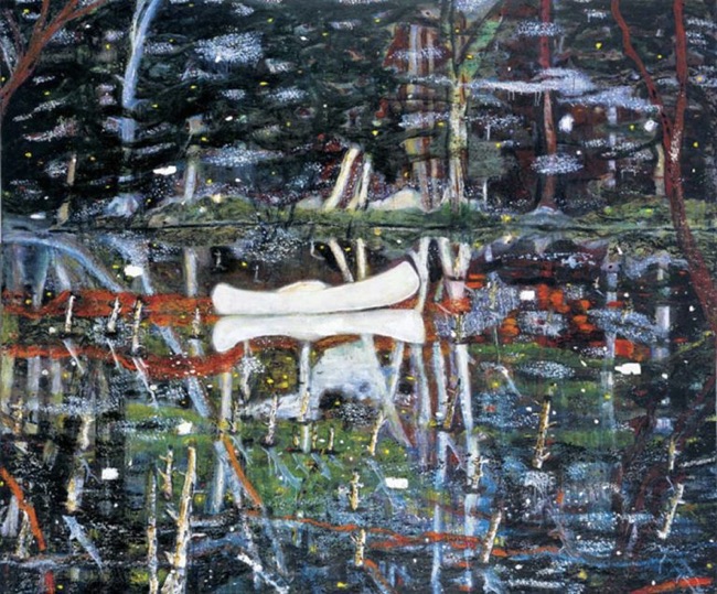 Картина П. Дойга: Белое каноэ