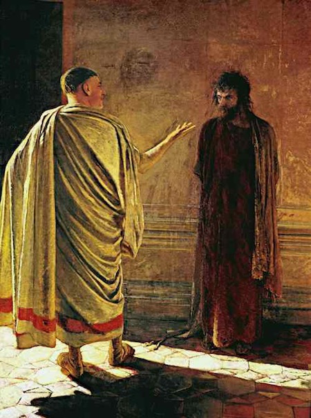 Картина Н.Н.Ге: Что есть истина? Христос и Пилат