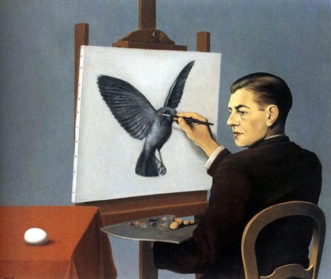 Картина Рене Магритта: Ясновидение