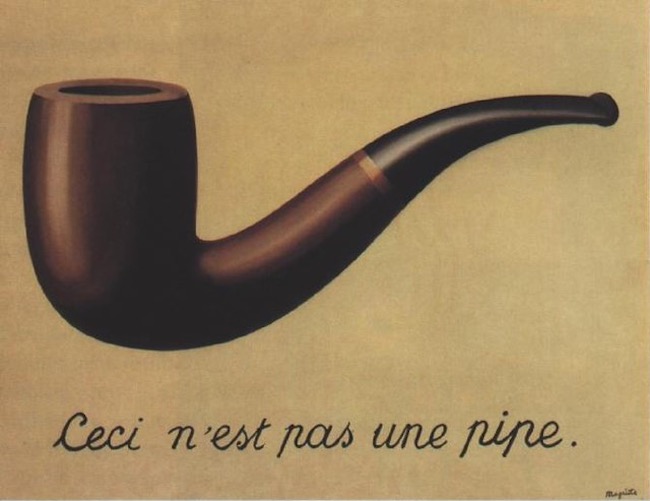 Картина Рене Магритта: Это не трубка