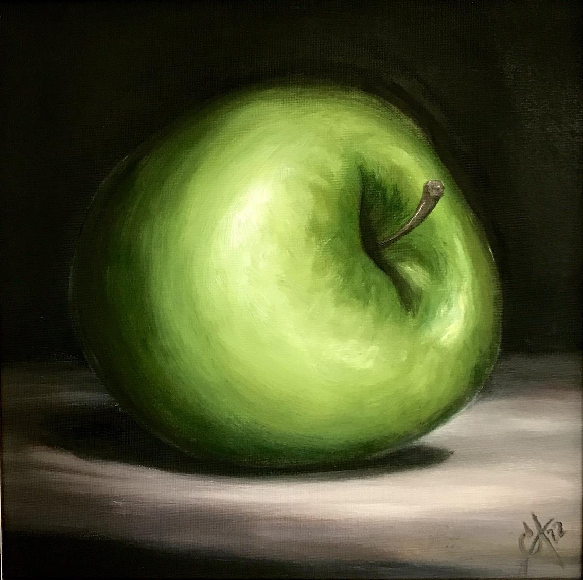 Картина: Зеленое яблоко. Изображение №1
