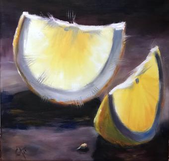 Лот №159 Картина: Две дольки лимона