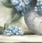 Миниатюра изображения: Голубые гортензии в вазе №2