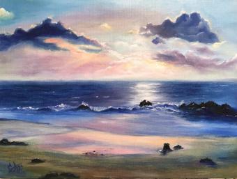 Лот №173 Картина: Море на закате