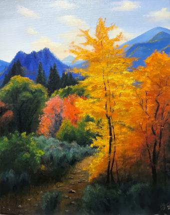 Лот №284 Картина: Осень в горах